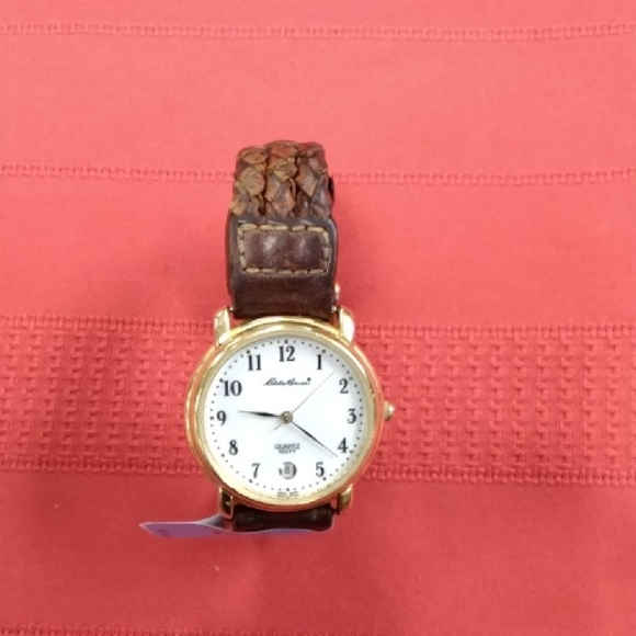 Eddie Bauer Gold and Brown Men's Watch - Picture 1 of 4